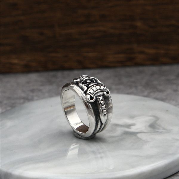 925 sterling silver sword band rings american europe antique handmade designer punk hip-hop luxury jewelry accessories
925 sterling silver sword band rings american europe antique handmade designer punk hip-hop luxury jewelry accessories