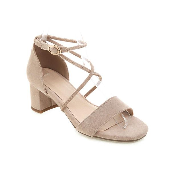 years summer small fresh thick with middle buckle belt frosted sandals 33-43, Black
years summer small fresh thick with middle buckle belt frosted sandals 33-43, Black
