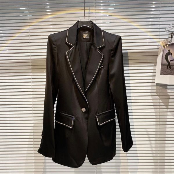 women's suits & blazers female deat strass thin temper suit jacket engraved neck long sleeve fashion spring summer 11b679 wgha, White;black
women's suits & blazers female deat strass thin temper suit jacket engraved neck long sleeve fashion spring summer 11b679 wgha, White;black