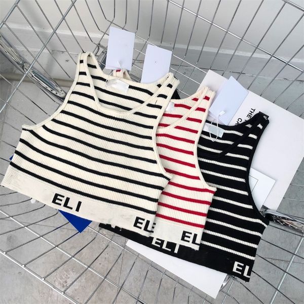 spring and summer new knitted striped vest women's 2022 slim fit sleeveless instant ink embroidery tag bottom shirt, White
spring and summer new knitted striped vest women's 2022 slim fit sleeveless instant ink embroidery tag bottom shirt, White