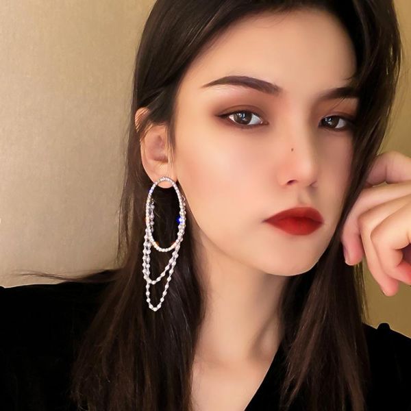 stud summer personality creative large circle pendant earrings luxury fashion casual banquet party for women, Golden;silver
stud summer personality creative large circle pendant earrings luxury fashion casual banquet party for women, Golden;silver