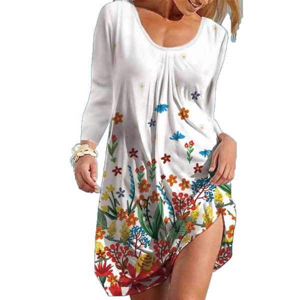 casual dresses women o-neck long sleeve solid mini dress butterfly fish flower printed winter autumn loose vestidos, Black;gray
casual dresses women o-neck long sleeve solid mini dress butterfly fish flower printed winter autumn loose vestidos, Black;gray