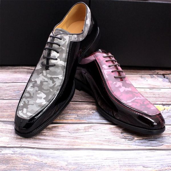 mens lace up oxfords shoes patent leather luxury glitter patchwork camouflage apron toe party wedding for men dress, Black
mens lace up oxfords shoes patent leather luxury glitter patchwork camouflage apron toe party wedding for men dress, Black