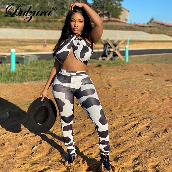 dairy cow print women 2 pieces lace up cross halter crops baless leggings streetwear matching set 2021 spring summer, Black;white
dairy cow print women 2 pieces lace up cross halter crops baless leggings streetwear matching set 2021 spring summer, Black;white