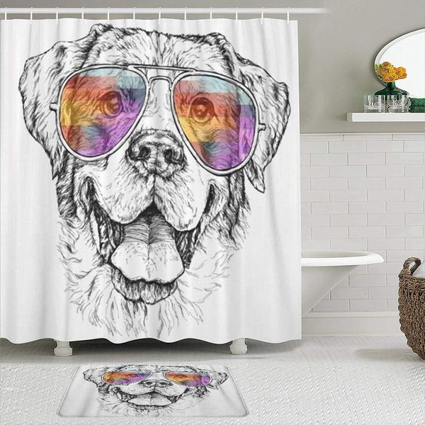 fabric shower curtain and mats set,hipster of shepherd dog with aviator sunglasses pet animal curiosity cute,waterproof bath
fabric shower curtain and mats set,hipster of shepherd dog with aviator sunglasses pet animal curiosity cute,waterproof bath