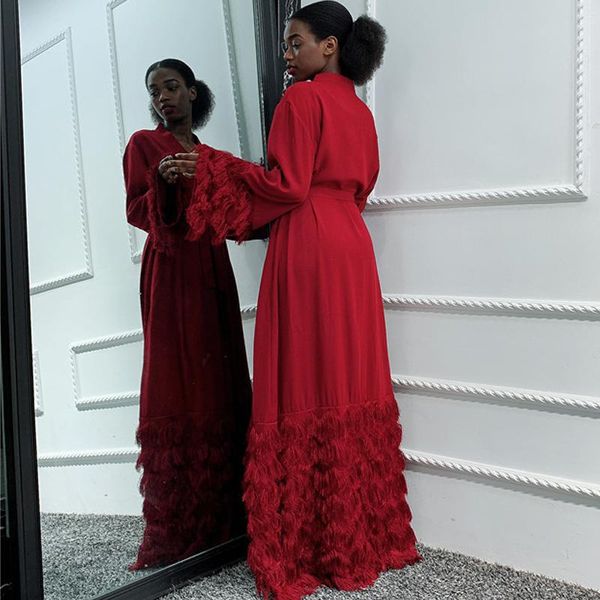 open kimono abaya cardigan dress long sleeves muslim women islamic clothes turkey arab dubai chic modest wear trendy ethnic clothing, Red
open kimono abaya cardigan dress long sleeves muslim women islamic clothes turkey arab dubai chic modest wear trendy ethnic clothing, Red