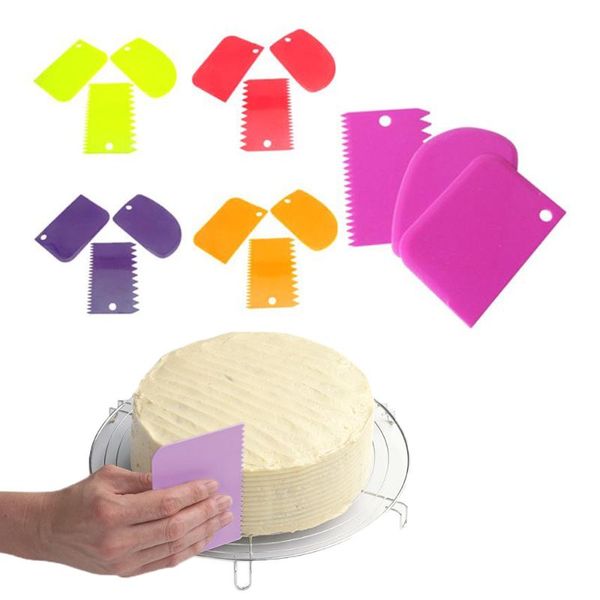 baking & pastry tools 3pcs/set dough icing fondant scraper plain smooth jagged edge spatula cutters for cake patisserie
baking & pastry tools 3pcs/set dough icing fondant scraper plain smooth jagged edge spatula cutters for cake patisserie