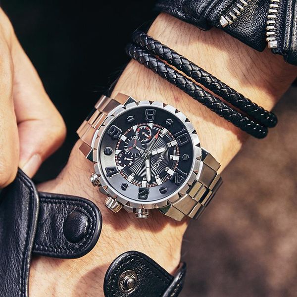 wristwatches angie men chronograph watches,mens sport wrist watch man quartz wristwatch military clock waterproof montre sapphire steel stra, Slivery;brown
wristwatches angie men chronograph watches,mens sport wrist watch man quartz wristwatch military clock waterproof montre sapphire steel stra, Slivery;brown