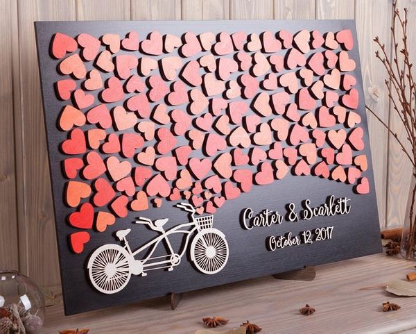personalized wedding guest book alternative 3d rustic guestbook tandem bike red theme custom decor other event & party supplies
personalized wedding guest book alternative 3d rustic guestbook tandem bike red theme custom decor other event & party supplies