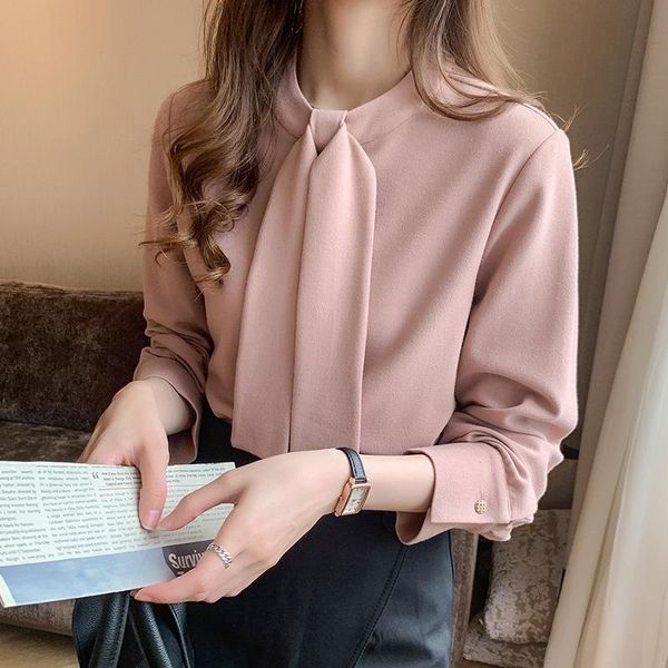 autumn office ladies solid o-neck blouse women chiffon long sleeve spliced shirt female casual simple blusas with design women's blouse, White
autumn office ladies solid o-neck blouse women chiffon long sleeve spliced shirt female casual simple blusas with design women's blouse, White