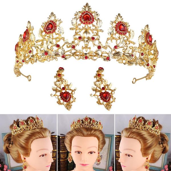 earrings & necklace two-piece set costume style bridal crown gold electroplated rhinestone wedding accessories jl, Silver
earrings & necklace two-piece set costume style bridal crown gold electroplated rhinestone wedding accessories jl, Silver