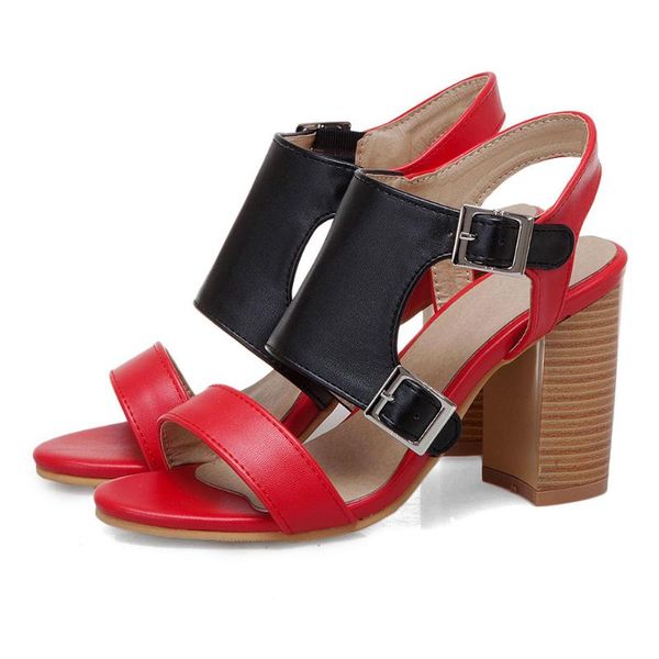 sandals fanyuan summer women peep toe buckle strap gladiator mix color high heels shoes woman office&career size 50, Black
sandals fanyuan summer women peep toe buckle strap gladiator mix color high heels shoes woman office&career size 50, Black