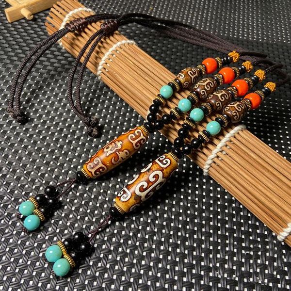 pendant necklaces ancient natural tibetan dzi agates necklace yellow coffee agat stone adjustable long for women men healing, Silver
pendant necklaces ancient natural tibetan dzi agates necklace yellow coffee agat stone adjustable long for women men healing, Silver