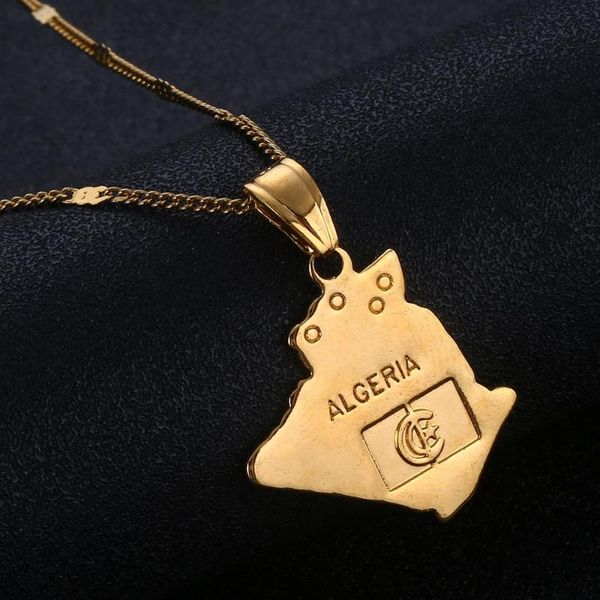 gold color algeria map pendant necklace algerians women girl chain jewelry necklaces, Silver
gold color algeria map pendant necklace algerians women girl chain jewelry necklaces, Silver