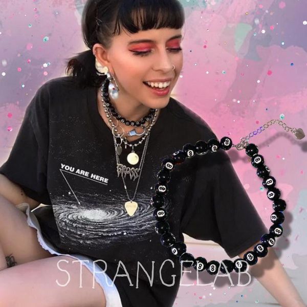chokers a8 black ball beaded choker necklace y2k egirl fashion weird girl chic goth punk harajuku, Golden;silver
chokers a8 black ball beaded choker necklace y2k egirl fashion weird girl chic goth punk harajuku, Golden;silver