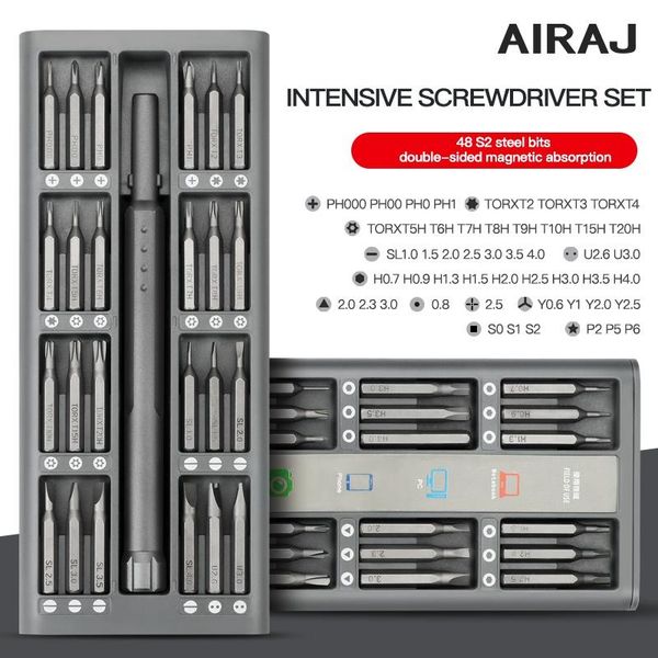 hand tools airaj screwdriver set precision magnetic screw driver kit torx hex bits with handle portable phone computer repair
hand tools airaj screwdriver set precision magnetic screw driver kit torx hex bits with handle portable phone computer repair