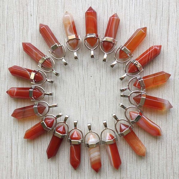 fashion red stripe agate pillar shape point chakra charms pendant for necklace earrings jewelry making wholesale, Bronze;silver
fashion red stripe agate pillar shape point chakra charms pendant for necklace earrings jewelry making wholesale, Bronze;silver
