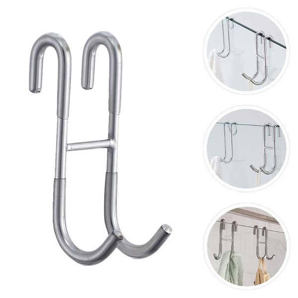 hooks & rails 1pc shaped storage stainless steel double-head hangers 
hooks & rails 1pc shaped storage stainless steel double-head hangers