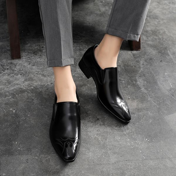45.46.47 size spring new mens leather shoes business shoes casual pattern trendy british style driving mens shoes pointed-toe slip-on, Black
45.46.47 size spring new mens leather shoes business shoes casual pattern trendy british style driving mens shoes pointed-toe slip-on, Black