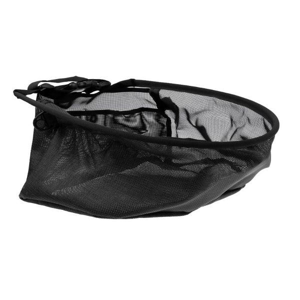 nylon fishing line tray string bag mesh stripping basket with two pockets, black accessories
nylon fishing line tray string bag mesh stripping basket with two pockets, black accessories