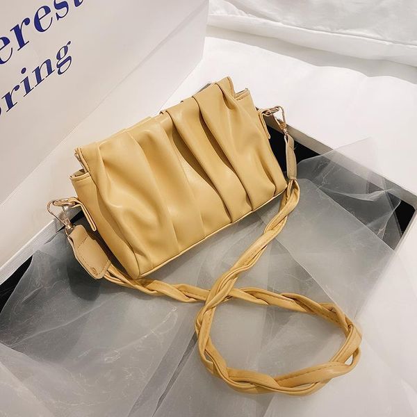 cross body solid color pleated tote bag 2021 fashion high-quality pu leather women's designer handbag weaving belt shoulder messenger
cross body solid color pleated tote bag 2021 fashion high-quality pu leather women's designer handbag weaving belt shoulder messenger