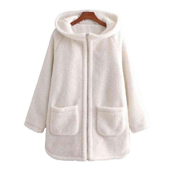 casual woman loose beige lambswool hooded coat fashion ladies winter oversized warm outwear female zipper jackets 210515, Black
casual woman loose beige lambswool hooded coat fashion ladies winter oversized warm outwear female zipper jackets 210515, Black