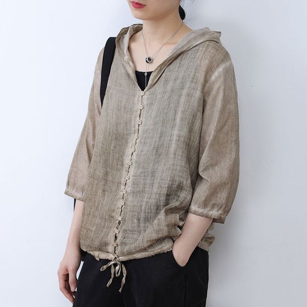 jackets summer arts style women 3/4 sleeve thin loose short coats all-matched casual hooded linen jackets coat m254 fkuw, Black;brown
jackets summer arts style women 3/4 sleeve thin loose short coats all-matched casual hooded linen jackets coat m254 fkuw, Black;brown