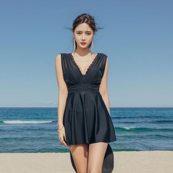 sanqi female swimsuit women's slim high-waisted skirt-style small breasts gather for spring vacation swimming suit one-piece suits
sanqi female swimsuit women's slim high-waisted skirt-style small breasts gather for spring vacation swimming suit one-piece suits