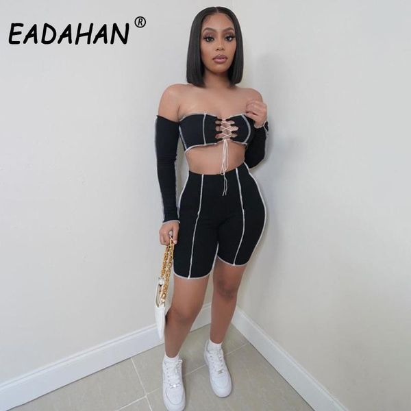 women's tracksuits eadahan european style 2021 summer hollow strap shorts casual suit two-piece women stitched sleeves, Gray
women's tracksuits eadahan european style 2021 summer hollow strap shorts casual suit two-piece women stitched sleeves, Gray