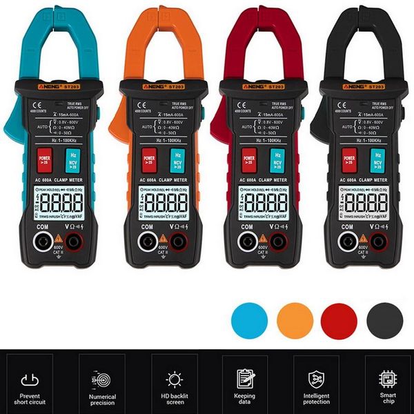 multimeters st203 lcd display digital clamp meter multimeter with ac/dc voltage current resistance frequency detection support ncv function
multimeters st203 lcd display digital clamp meter multimeter with ac/dc voltage current resistance frequency detection support ncv function