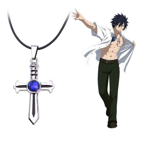 pendant necklaces anime fairy tail necklace gray fullbuster blue crystal silver color cross rope chain for fans cosplay jewelry
pendant necklaces anime fairy tail necklace gray fullbuster blue crystal silver color cross rope chain for fans cosplay jewelry