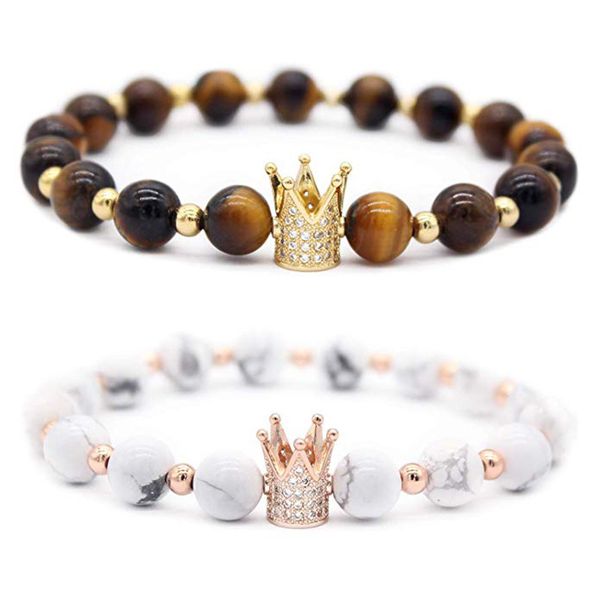 european and american new crown natural stone micro-inlaid copper bracelet crown wild single ring handmade beaded bracelet, Black
european and american new crown natural stone micro-inlaid copper bracelet crown wild single ring handmade beaded bracelet, Black