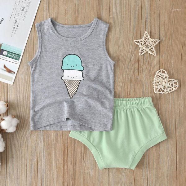 1-4 years 2pcs kids baby boys girls sets ice cream print sleeveless t-shirt shorts pants summer cotton children clothes clothing, White
1-4 years 2pcs kids baby boys girls sets ice cream print sleeveless t-shirt shorts pants summer cotton children clothes clothing, White