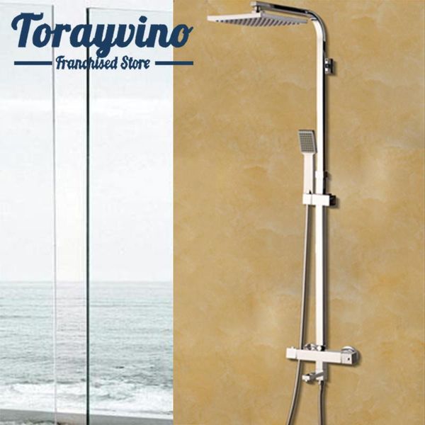 bathroom thermostatic shower set faucet newly 8 inch hand sprayer chrome rainfall shower plate tub mixer faucet tap
bathroom thermostatic shower set faucet newly 8 inch hand sprayer chrome rainfall shower plate tub mixer faucet tap
