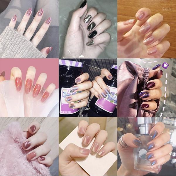 24pcs galaxy fake nails cat eye polish gel cover press on medium length glitter false full coffin nail tips1, Red;gold
24pcs galaxy fake nails cat eye polish gel cover press on medium length glitter false full coffin nail tips1, Red;gold