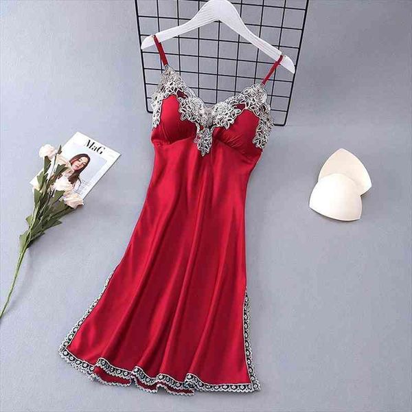 strap lace nightdress summer womens satin nightgown backless nighty gown lounge sleep dress sleeveless sleepwear home wear, Black;red
strap lace nightdress summer womens satin nightgown backless nighty gown lounge sleep dress sleeveless sleepwear home wear, Black;red