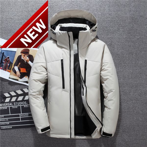 stand collar hooded winter male jacket 90% white duck down men's warm thick windproof coats for men parkas, Black
stand collar hooded winter male jacket 90% white duck down men's warm thick windproof coats for men parkas, Black