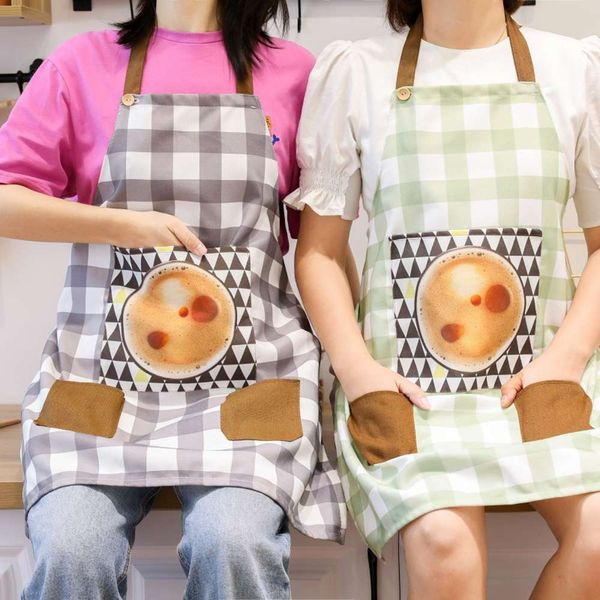 kitchen lovely pocket coffee baking plaid apron hand work waterproof and fouling coverlet
kitchen lovely pocket coffee baking plaid apron hand work waterproof and fouling coverlet