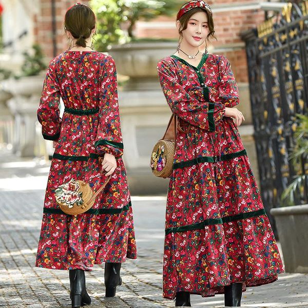 floral ethnic autumn vintage corduroy dress plus size women's loose lantern long sleeve drawstring pleated slim lady elbise y530 casual, Black;gray
floral ethnic autumn vintage corduroy dress plus size women's loose lantern long sleeve drawstring pleated slim lady elbise y530 casual, Black;gray