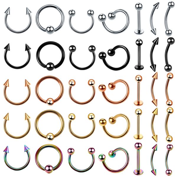 1pc g23 titanium nose lip ear cartilage tragus piercing eyebrow horseshoe rings captive bead ring piercing jewelry, Silver
1pc g23 titanium nose lip ear cartilage tragus piercing eyebrow horseshoe rings captive bead ring piercing jewelry, Silver