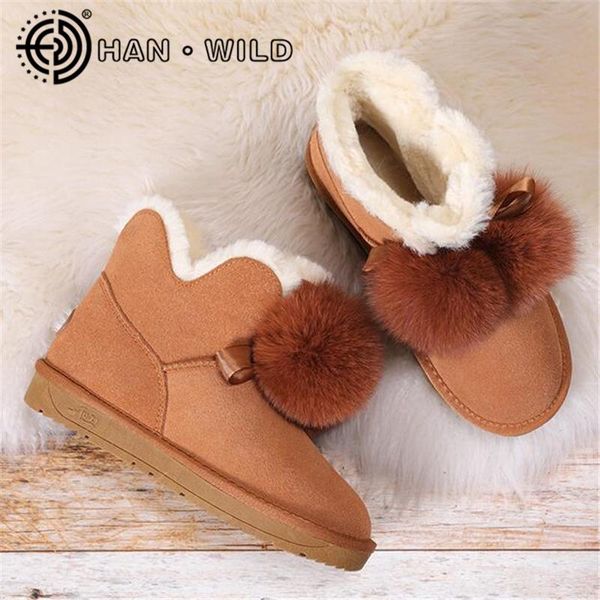 boots genuine leather snow women real fur ball winter thick ladies footwear slip on ankle shoes, Black
boots genuine leather snow women real fur ball winter thick ladies footwear slip on ankle shoes, Black