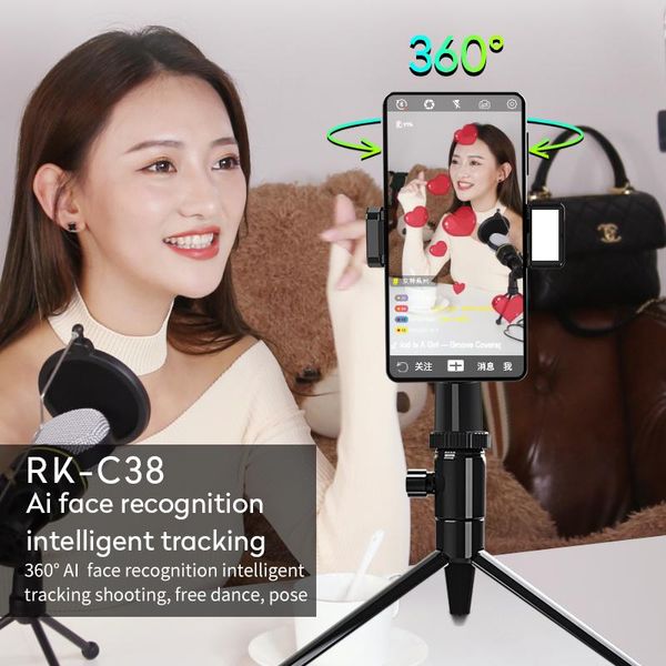 selfie monopods 360 rotatable smart ai face tracking live broadcast follow shooting phone holder bracket stick fill light gimbal
selfie monopods 360 rotatable smart ai face tracking live broadcast follow shooting phone holder bracket stick fill light gimbal