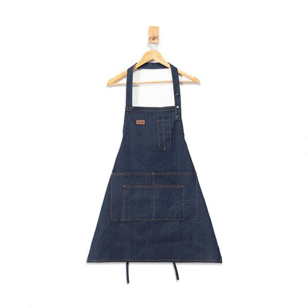 aprons denim apron strap bib barista bartender bbq chef uniform workwear household cleaning tools & accessories lb