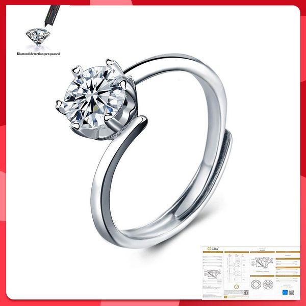 cluster rings 925 sterling silver ring jewelry 1.0ct 6.5mm moissanite sapphire ruby emerald adjustable open for women, Golden;silver
cluster rings 925 sterling silver ring jewelry 1.0ct 6.5mm moissanite sapphire ruby emerald adjustable open for women, Golden;silver