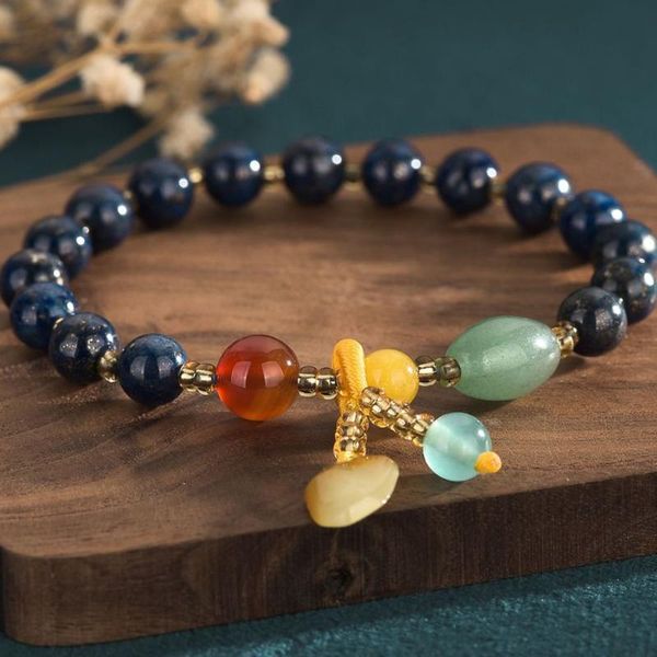 beaded, strands natural lapis lazuli bracelet single circle multi-treasure caijing accessories women 2021 ethnic style bracelets, Black
beaded, strands natural lapis lazuli bracelet single circle multi-treasure caijing accessories women 2021 ethnic style bracelets, Black