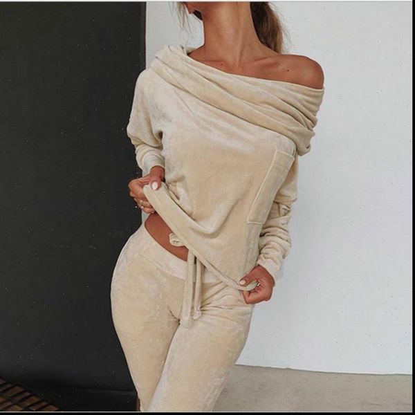 casual dames sets fashion womenpant lange mouwen solid vrouwen kleding elastische taille broek volledige lengte slash hals losse lady, White
casual dames sets fashion womenpant lange mouwen solid vrouwen kleding elastische taille broek volledige lengte slash hals losse lady, White