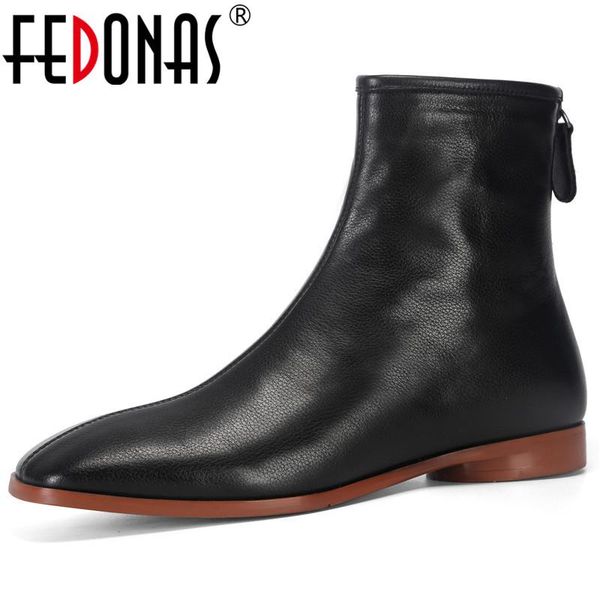 boots fedonas back zipper ankle genuine leather winter est low heels shoes woman 2021 arrival party working women, Black
boots fedonas back zipper ankle genuine leather winter est low heels shoes woman 2021 arrival party working women, Black