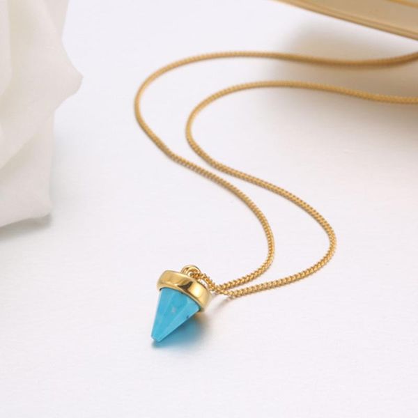 s925 sterling silver blue pine stone necklace women's fashion personality clavicle ins jewelry pendant gift, Black
s925 sterling silver blue pine stone necklace women's fashion personality clavicle ins jewelry pendant gift, Black