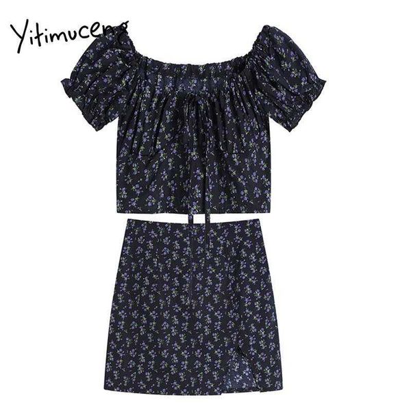 yitimuceng 2 piece blouse and floral print skirt women lace up puff sleeve shirts split fork sundress summer fashion 210601, White
yitimuceng 2 piece blouse and floral print skirt women lace up puff sleeve shirts split fork sundress summer fashion 210601, White
