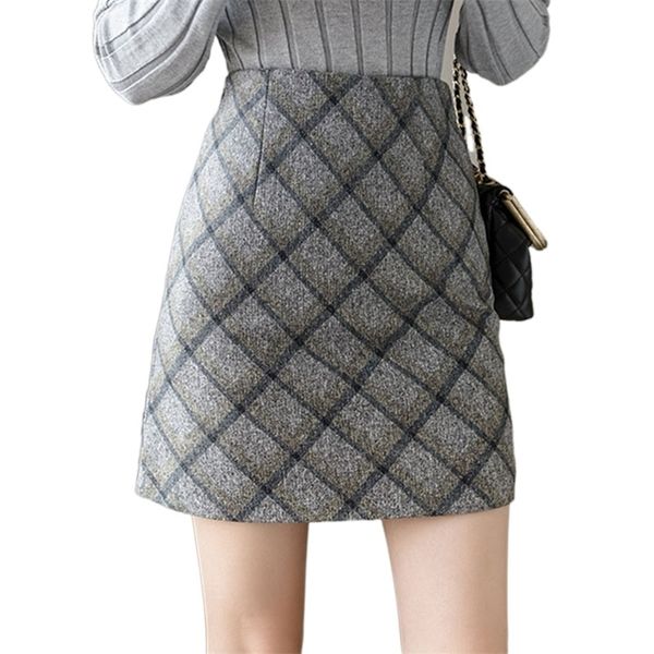 woolen plaid skirt female autumn and winter retro all-match bag hip a-line one-step woman s 210520, Black
woolen plaid skirt female autumn and winter retro all-match bag hip a-line one-step woman s 210520, Black